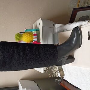 UGG Ava Exposed Fur Tall Boots